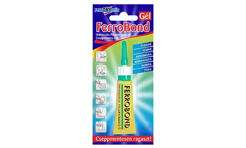 Ferrobond gél cseppmentes pillanatragasztó 3g