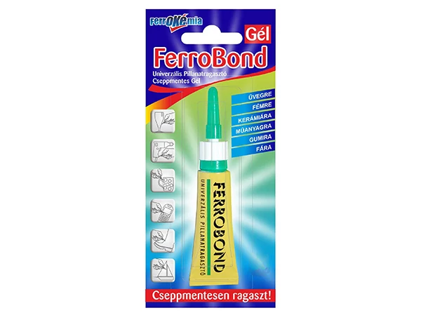 Ferrobond gél cseppmentes pillanatragasztó 3g