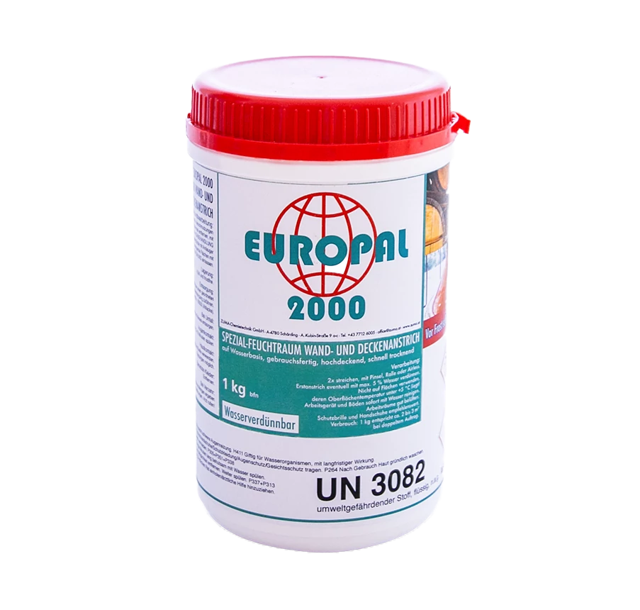 EUROPAL 2000 Extra erős gombaölő és penészgátló falfesték 1 kg -víz bázisú
